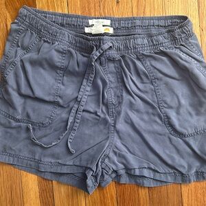 C&C California Light-Weight Dusty Blue Shorts with Elastic Band Size L